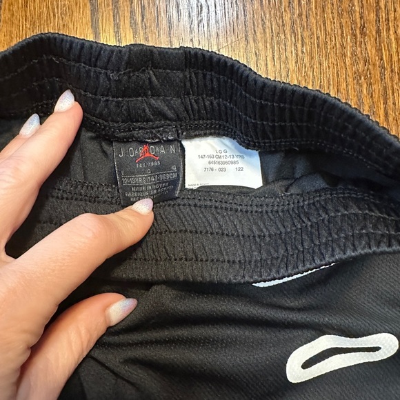 Jordan Black and Red Athletic Shorts with Jumpman Logo - Picture 2 of 5